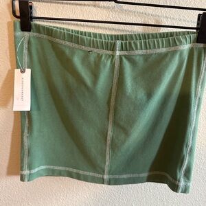 Anthropologie Green Crop Top